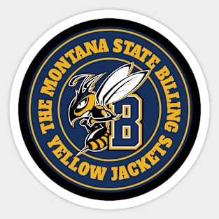 the yellow montana state billing Sticker